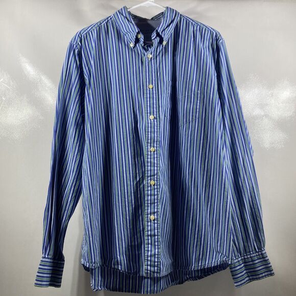 American Eagle Outfitters Other - American Eagle Outfitters Striped Button Up Long Sleeve Shirt Men's Large 42-44